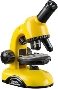 National Geographic Microscope 40x-800x with Smartphone Camera Holder and Accessories, for Easy Start into the Microcosmos