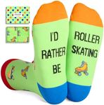 Zmart Funny Roller Skating Gifts Roller Skate Gifts Women Men Skater Gifts, Roller Skating Socks Roller Skate Socks Skater Socks