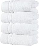 Hawmam Linen White Hand Towels 4-Pa