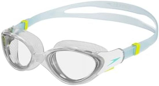 Speedo Women's Biofuse 2.0 Swimming Goggles, Blue/Clear/White, One Size