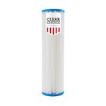 Clear Choice Sediment Filter Cartridge 10in X 2.50in Replacement for Pentek 155038, Watts FM-50-975, Whirlpool WHKF-WHPL, Dupont WFPFC3002, Liquatec SPF-25-1050, 1-Pk