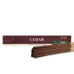 Bless-Cedar-Incense-Sticks 100%-Natural-Handmade-Hand-Dipped-Incense-Sticks Organic-Chemicals-Free for-Purification-Relaxation-Positivity-Yoga-Meditation The-Best-Woods-Scent (25 Sticks (40GM))