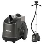 GEEPAS 2000W Upright Garment Steamer with 46 g/min steam flow | Fabric Clothes Steamer Kills GERMS, Removes Creases & Wrinkles | 3L Water Tank, 2 Steam Settings | Home & Commercial Use