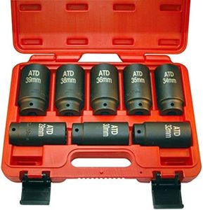 ATD Tools 8628 12-Point Axle/Spindle Nut Socket Set, 8-Piece