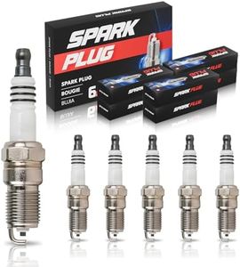 ENA Set of 6 Spark Plug Compatible with Ford Mercury Taurus Aerostar Ranger Tempo Windstar Sable Topaz 3.0L VIN U Gap .044 Replacement for SP413 AGSF32N