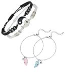 Best Friend Unisex Necklaces and Bracelet Combo Girls boys teens women Friendship Jewelry birthday gifts (OPTION 5)