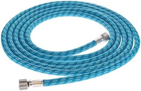 Master Airbrush Super Premium 6 Foot Nylon Braided Airbrush Hose with Silicone Tubing - Standard 1/8" Size Fitting Ends, Flexible, Durable, Kink Resistant - Connect to Air Compressors and Airbrushes