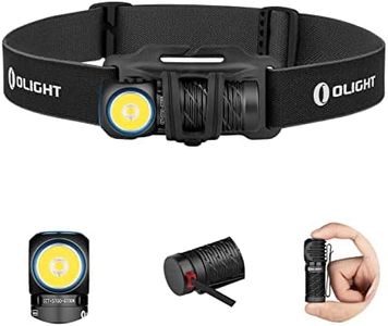 OLIGHT Perun 2 Mini Headlamp 1100 Lumens LED Head Flashlight, Rechargeable Headlight with Red Light Option, Great for Working, Hiking, Camping and Climbing (Black Cool White: 5700~6700K)