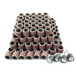 Merryland Sanding Drum Sander for Dremel 184pcs, Sanding Band Sleeve 80# 13mm 180pcs and Mandrel 4pcs Mini Rotary Tool Accessory Electric Power Tool DIY, RMTA184C1