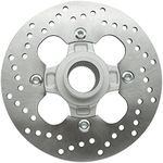 Rear Brake Rotor Disc with Flange Hub Assy for Honda TRX400 Sportrax TRX400EX 99-08 TRX400X 09-14, 43120-HN1-A20 43251-HN1-003