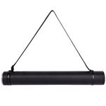 Transon Poster Storage Tube for Artworks, Blueprints, Drafting and Scrolls Color Black