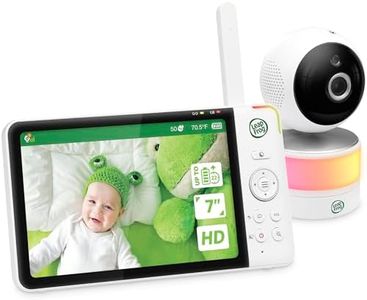 Leapfrog LF920HD Baby Monitor with Camera and Audio, 7" Hd Display Baby Camera Monitor, Color Night Vision, 360 Pan-Tilt, Night Light, Temp & Humidity Sensor, Up to 1000ft, Secure Transmission