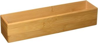 Lipper International Organizational Box, Bamboo Wood, 12" x 3"