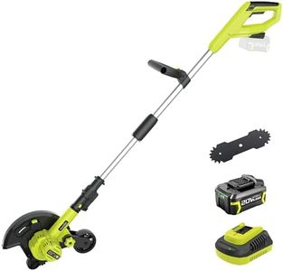 SnapFresh 20V 9” Cordless Lawn Edger, 4.0Ah Battery & Fast Charger Included, Extra Edger Blade, 4-Level Depth Adjustment, Lightweight Edger for Sidewalks, Driveways & Landscaping