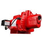 Red Lion RJS-75-PREM 3/4 HP, 16 GPM, 115/230 Volt, Premium Cast Iron Shallow Well Jet Pump, Red, 602207