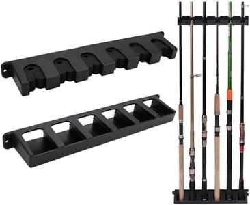 Fishing Rod Holders Vertical Rod Rack, Fishing Pole Holders for Garage, Wall, Ceiling Rod Stand Storage