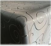 JEMIDI tablecloth ornaments silk gloss noble table cover tablecloth 31 sizes and 7 colours grey 130x220