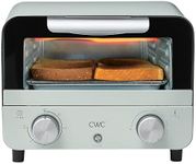 COOK WITH COLOR Mini Toaster Oven: 600W Power, Precision Timer, Auto Shutoff, and Culinary Delights Up To 450 Degrees, Sage