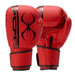 STING Armaplus Boxing Gloves, Lightweight Boxing Equipment for Competition, Kickboxing, Muay Thai, and Boxing Training, and Feel, Red/Black, 12 Oz.