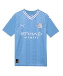 Manchester City Kids Home Shirt 2023/24 Season - Team Light Blue - Size: 11/12 Years