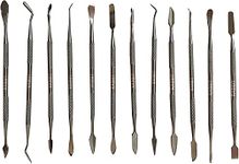 RABBIT BRAND Wax Carving & Modeling Tools, Clay & Pottery Tools, Modeling/Sculpting/Carving Tools - Stainless Steel (Set of 12 Pieces)