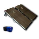 Beewibe Classic Cornhole Board Game Kit - 4'x2' Size With 8 Bags