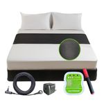 earthbeat Classic Earthing Bed Mat. UK Adapter Included. Free Grounding Tester Kit. Natural Therapy for Sleep Quality, Wellness and Anti-Inflammation. Conductive Soft Vegan Leather. 68×180cm.