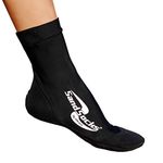 Vincere Unisex Sand Socks Neoprene Beach Scuba Snorkel Shoes (Black, Medium)