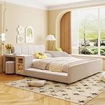 Merax Full Size Bed Frames Upholste