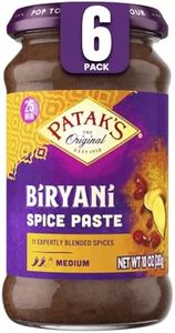 Patak's Biryani Spice Paste, Authentic Indian Cooking for Traditional with Aromatic Spices, Ginger & Paprika, Ideal for Chicken, Vegetable & One-Pot Meals, Medium Spicy, 10 oz Jar, 6-Pack