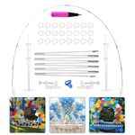 CZCPARY Table Balloon Arch Kit, Reusable Fibre Balloon Arch Supports, Adjustable Balloon Arch Supports for Birthday Decorations, Weddings, Graduation