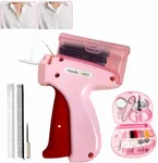 Needle Craft X Quick Stitch Sewing Gun for Clothes – Mini Stitch Gun, Includes Sewing Kit, different sizes of Sewing Needles, Tagging Gun Perfect for Quilting, Hemming, and Clothing Fixes (Pink)