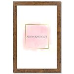 Alison Kingsgate Rustic 24x18 Inch Frame Rustic Picture Frames - 24x18 Rustic Frames With Safe Perspex Front & Wall Mounting - 24x18 Rustic Oak Frame - Rustic Photo Frame