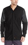 Red Kap mens Long Sleeve Two-Tone Crew Shirt Black/Charcoal Large