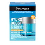 Neutrogena Hydro Boost Gel Cream SPF 25 with Broad Spectrum UVA/UVB Hydrating Hyaluronic Acid & Antioxidant, Oil-Free Moisturizer, Non-Comedogenic, 47 mL