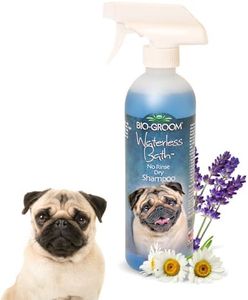Bio-groom Waterless Bath Shampoo for Dogs, Replenish Dogs Moisture and Maintain Coat Healthy, Silky, Shiny, Nourishes Skin and Keep Them Smelling Fresh, 473 Milliliter