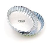 Prime Bakers and Moulders Aluminium Round Pie Baking Dish / Quiche Pans with Loose / Removable Bottom- 2 Piece