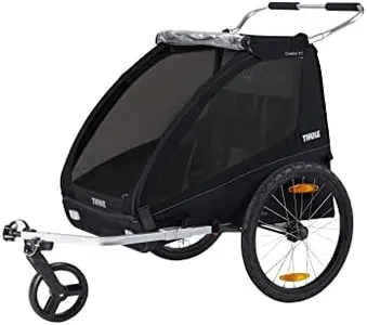 Thule Coaster XT 2-Seat Bicycle Trailer & Stroller, Black