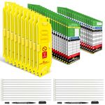 SAFETYKING® Ladder Tags 10 Holders 40 Inserts | Access Inspection Tag | Ladder Tag kit with cable ties and markers | Laddertag | Laddertags | Ladder Tag | Ladder Inspection Tag | Ladder Inspection Kit