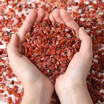 MAIBAOTA Carnelian Natural Crystal Chips Vase Filler Rocks for Plants Planters Decor Small Fish Tank Decoration Small Pebbles Stones Healing Crystals Stones Gemstone Reiki Quartz Chips(0.44 lb)