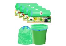 Shalimar Plastic Premium Drawstring Garbage Bags(Lavender Fragrance) Size 24 X 32 Inches(Large)60 Count(4 Rolls) Dustbin Bag/Trash Bag-Green Color