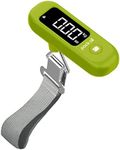 pack all 110 Lbs Luggage Scale, Digital Handheld Baggage Scale, Travel Suitcase Weight Scale with LCD Display, Battery Included, Apple Green