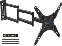 MOUNTUP Long Arm TV Wall Mount with 37.4 Inch Extension, Corner TV Mount for Most 26-65 Inch TVs, Smooth Swivel Tilt, Single Stud Full Motion TV Bracket Max VESA 400x400mm, Holds to 77 lbs, MU0047