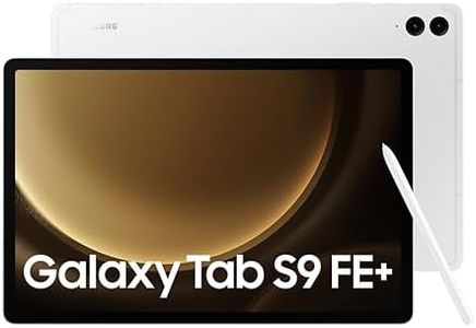 Samsung Galaxy Tab S9 FE+, S Pen in-Box, 31.50 cm (12.4 inch) Display, RAM 12 GB, ROM 256 GB Expandable, Wi-Fi, IP68 Tablet, Silver