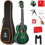 Vangoa 21 inch Soprano Ukulele, Green
