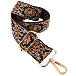 Adjustable Wide Shoulder Strap Replacement Belt Guitar Style Crossbody Bag Handbag Strap Multicolor Canvas Straps