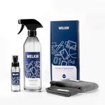 WELKIN Screen Cleaner Spray Kit（18.6 oz + 2oz）- Cleaning Mist for TV, Laptop, Computer, Phone Touchscreen - 2 Sprayers，1 Microfiber Cloth & 1 Glass Wipe Included