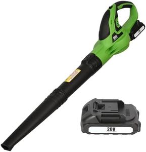 GIGAWATTS 20V Cordless Leaf Blower with 1500mAh Rechargeable Battery 220 Km/h Airflow 15000 RPM High Speed Handheld Car Dust Cleaning Air Blower Machine for Home Office Outdoor Lawn & Garden