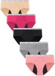 Teen Girls Incontinence Underwear Washable 65ml Absorbency Leakproof Period Viscose Made from Bamboo Panties Size 13-14year