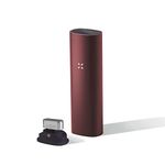 PAX 3 Premium Portable Vaporizer, Dry Herb, Concentrate, 10 Year Warranty, Complete Kit, Burgundy